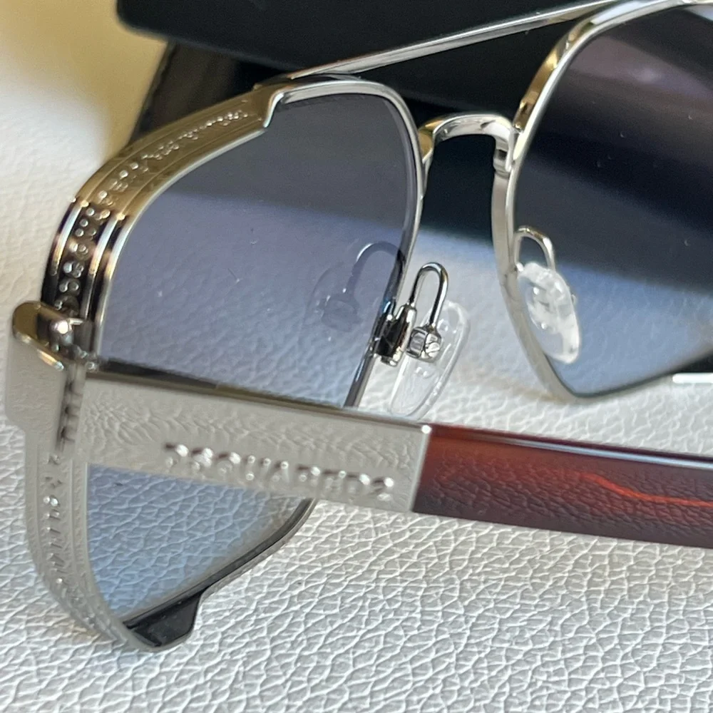 DSQUARED2 Men’s Grey Square Sunglasses 58-17-140 NEW!!!